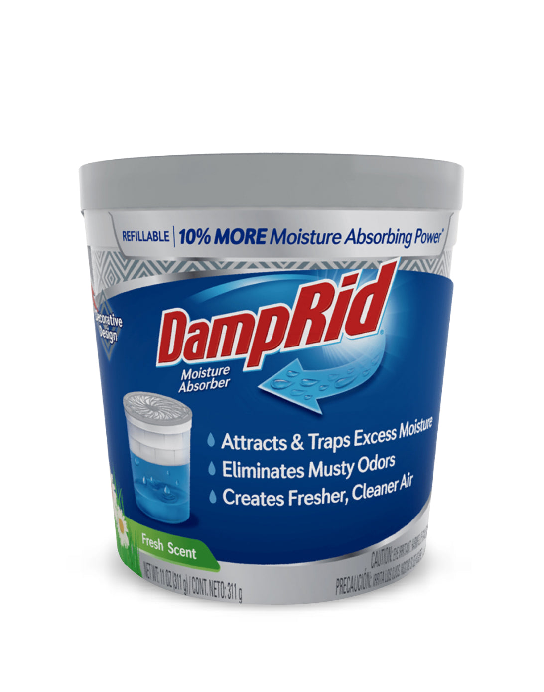 DampRid Absorbente Humedad Rellenable Aroma Fresh 311 gr - Puntolimpieza